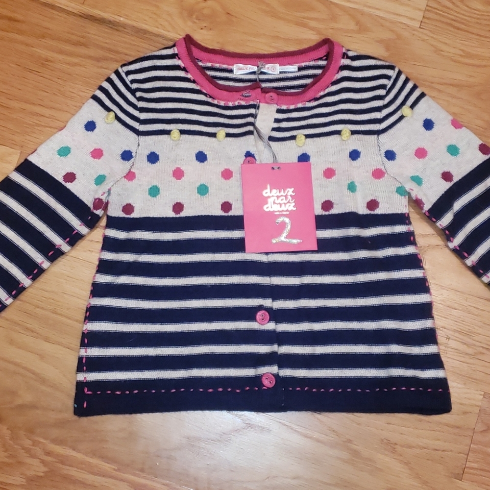 Brand new deux par deux soft sweater -size 4